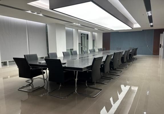 Meeting room for sample and order reviews